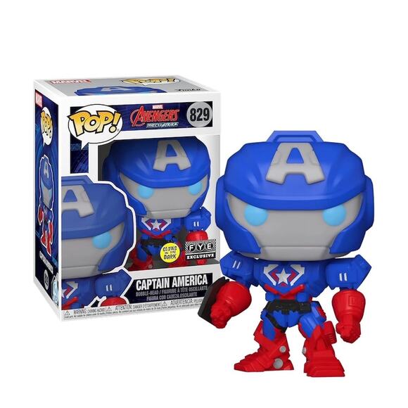 Funko 829 Marvel Mach Strike Captain America - Picture 1 of 7